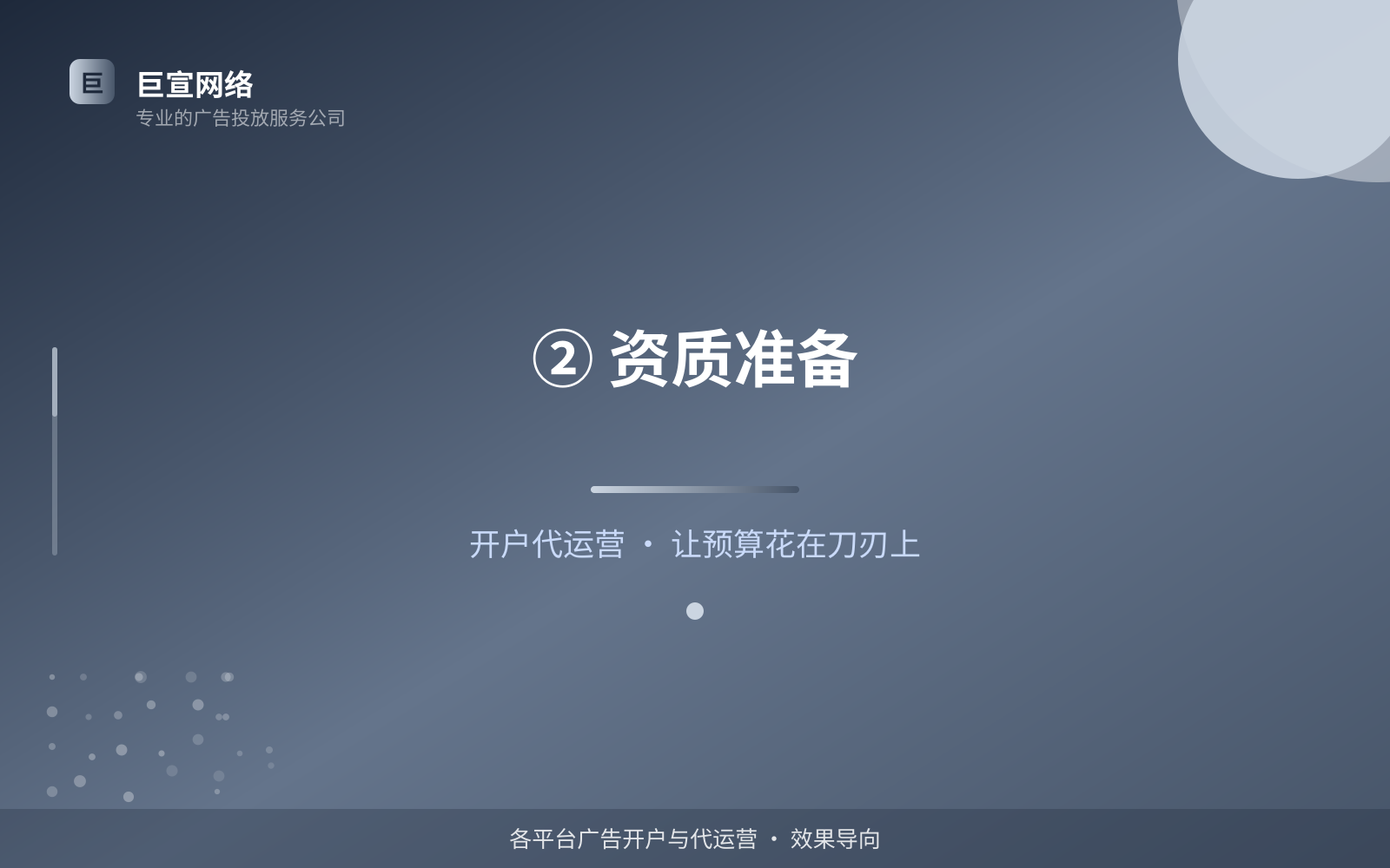 ② 资质准备(投放方式对比) ② 资质准备(投放方式对比)