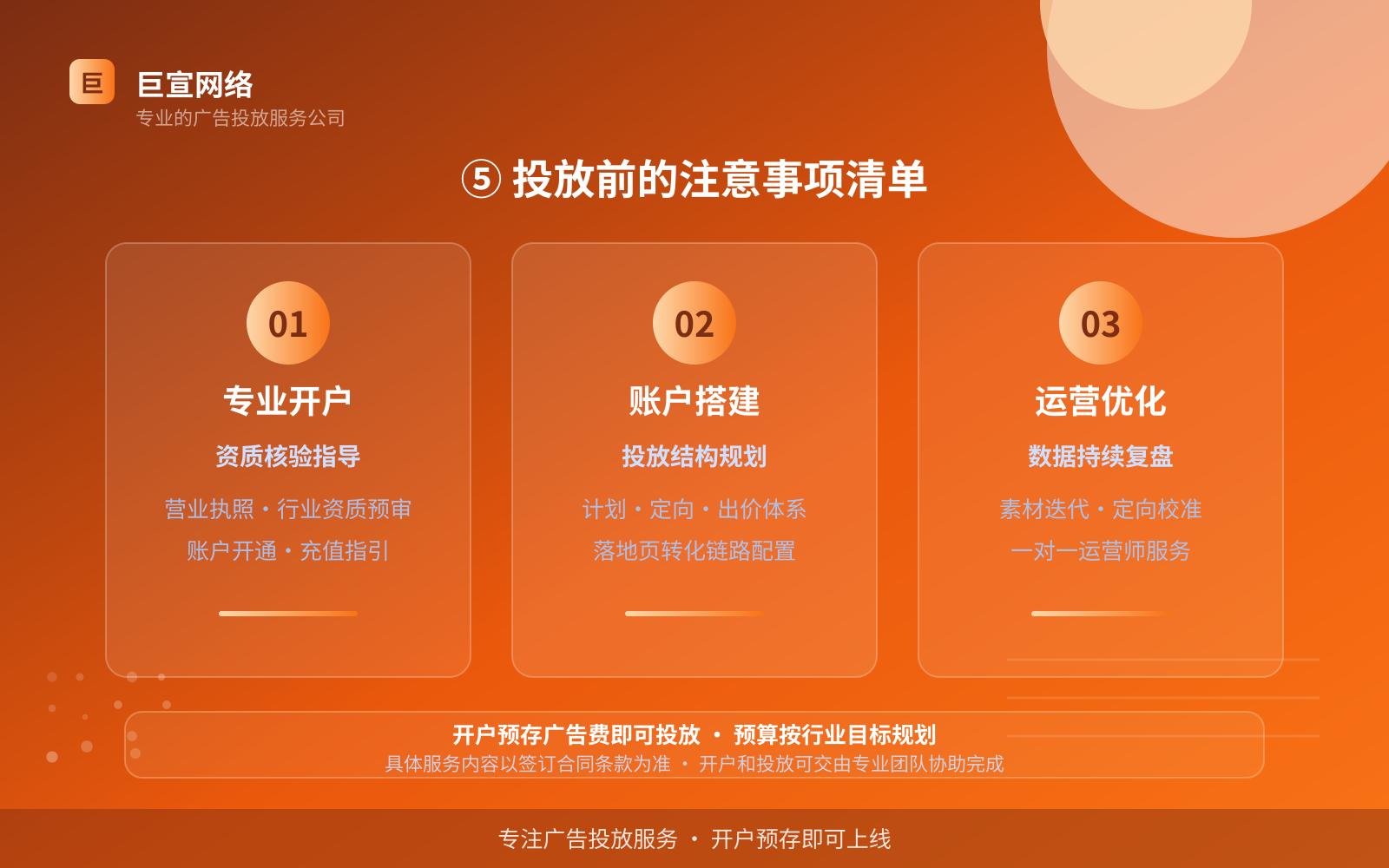 ⑤ 投放前的注意事项清单(效果数据维度) ⑤ 投放前的注意事项清单(效果数据维度)